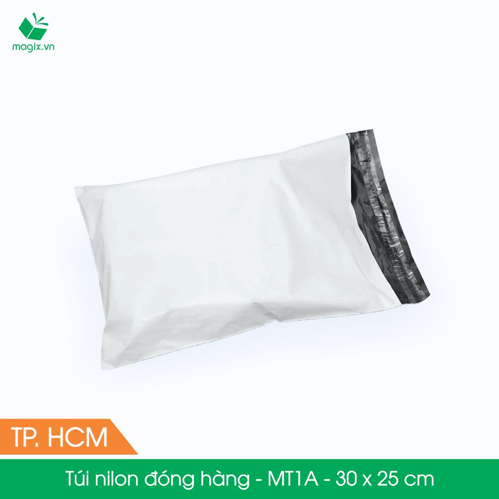 MT1A - 30x25 cm - 300 túi nilon 2 lớp đóng hàng thay thùng hộp carton