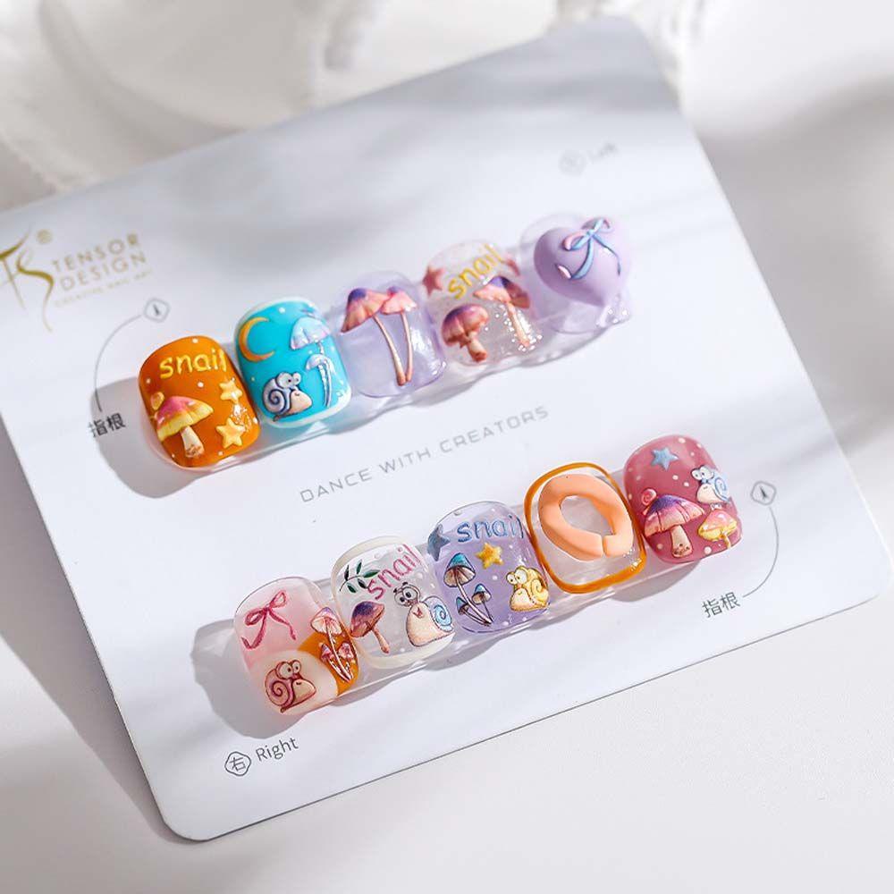 Hình Dán Trang Trí Móng Tay Họa Tiết Vịt Hoạt Hình Xinh Xắn