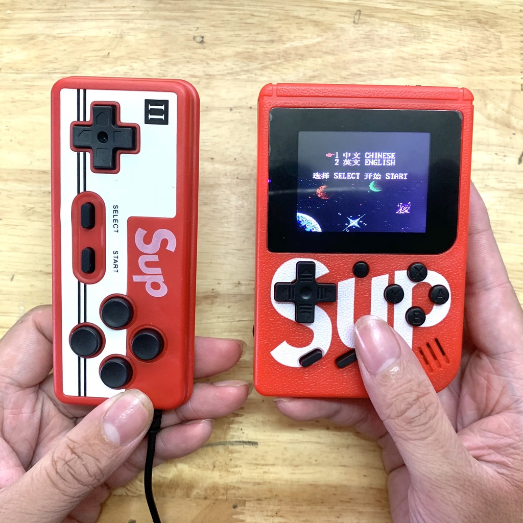 Máy chơi game cầm tay 4 nút Sup 400 Trò Chơi Contra, mario ,Tùy chọn tay cầm kèm theo, Kết Nối Tivi Hỗ Trợ Cho 2 Người