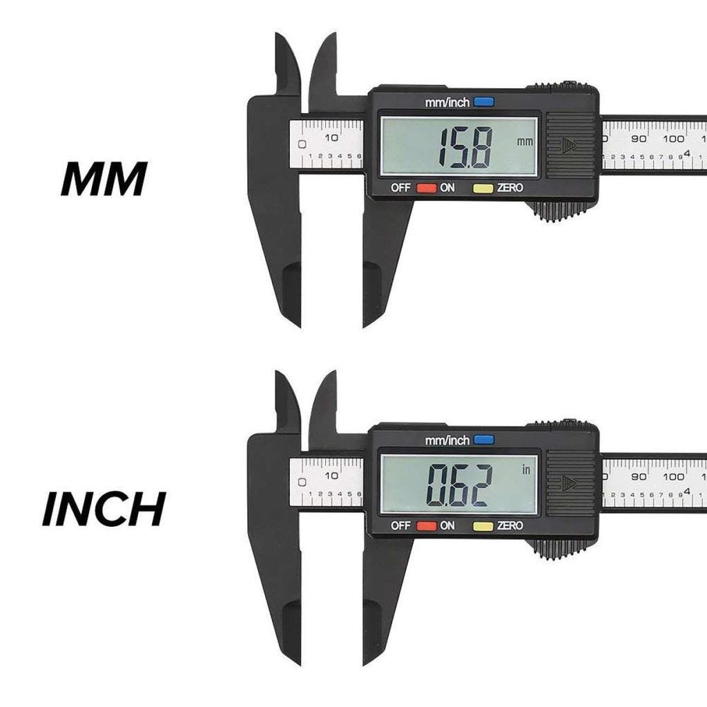 Thước Kẹp Điện Tử Đo Đường Chính Xác Từng MM, Kính Sợi Nhựa Carbon Syntek 150mm