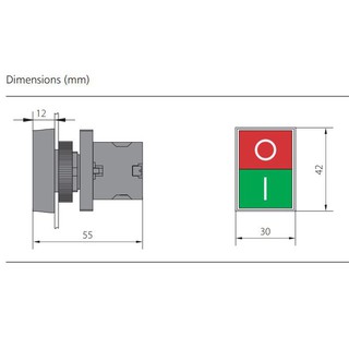 Nút Nhấn Kép Start - Stop NP2-EL8325, Hãng CHINT