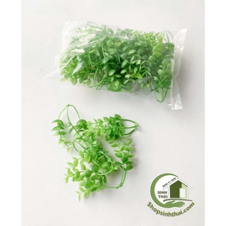 Bịch cành lá màu xanh - cành lá cây giả xà lách xoang và tai chuột - Chọn loại