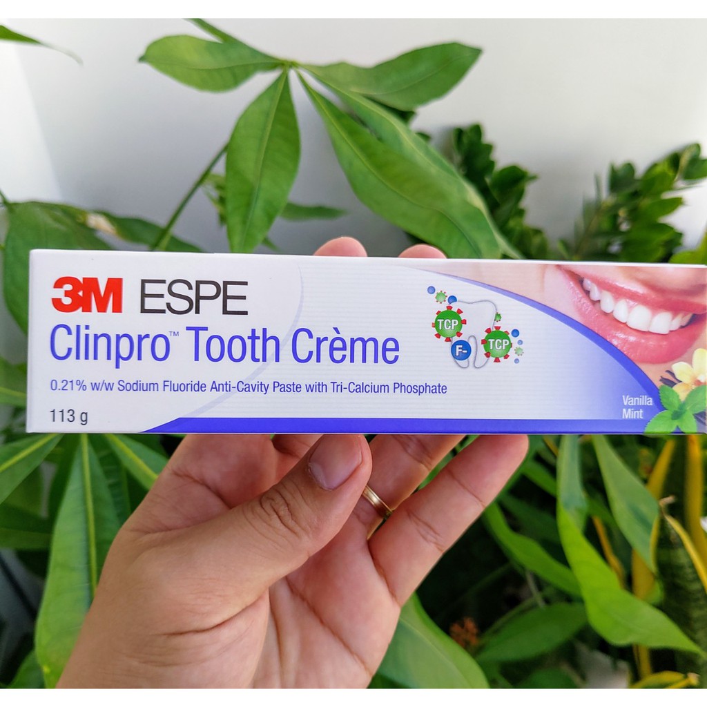 Kem đáng răng ngừa sâu răng 3M Clinpro Tooth Crème, làm trắng răng và hơi thở thơm mát 113g