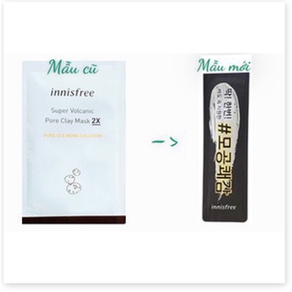 [Mã giảm giá tích lũy] ( Gói sample - 3ml ) Mặt nạ đất sét Innisfree  Mask 2X  tro núi lửa