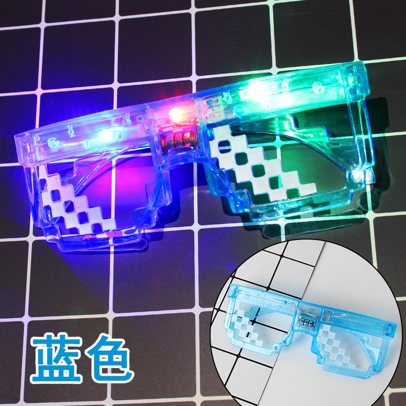Kính Thuglife 6 Chấm MINECRAFT đèn led - Thug Life Nhiều Màu Sắc Thiết Kế Thời Trang Độc Đáo