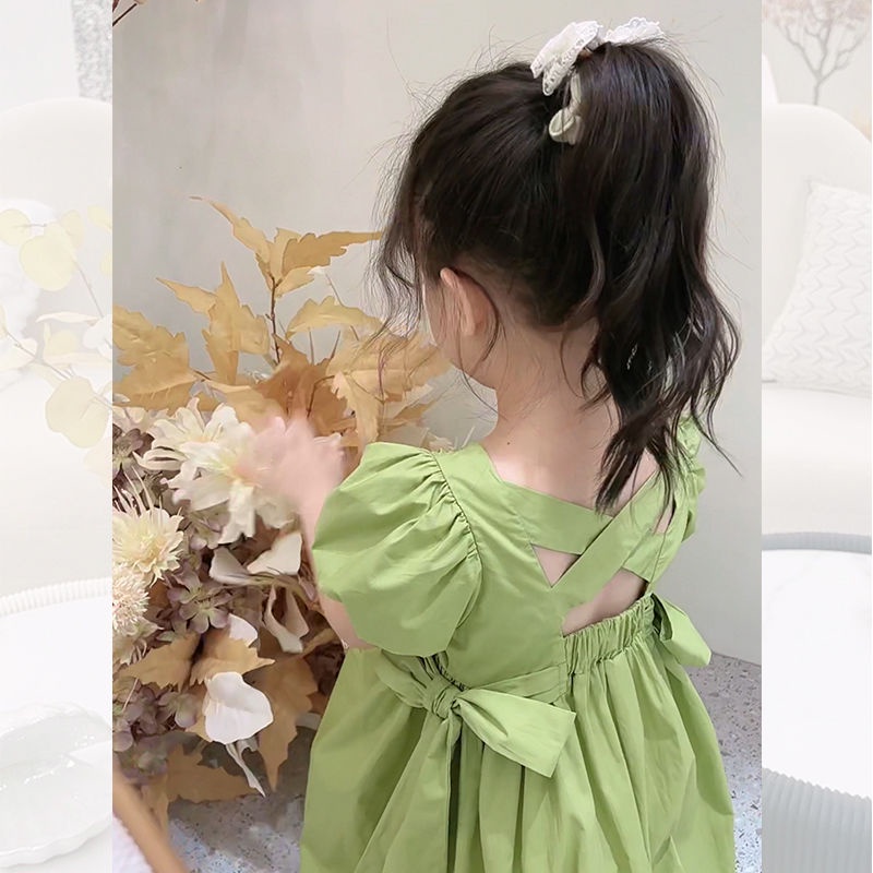Đầm Tay Phồng Dễ Thương Thời Trang Mùa Hè Cho Bé Gái Từ 3 Đến 4 Đến 5 6 Đến 7 Đến 8 Đến 9 Đến 10 Đến 11 12 Tuổi
