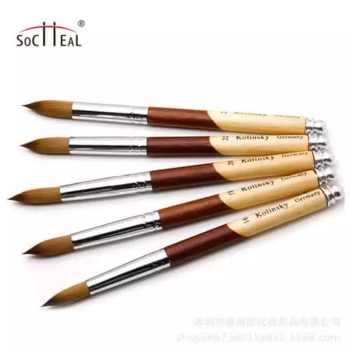 Cọ Đắp Bột KOLINSKY GERMANY Số 14 - Cọ Lông Chồn, Cán Gỗ