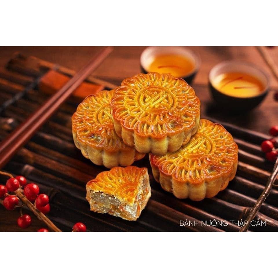 Bánh trung thu thương hiệu Saffron Việt Nam nhân thập cẩm xá xíu, đậu xanh, trứng chảy loại 100gr/bánh