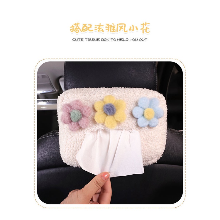 Hộp Đựng Khăn Giấy Kiểu Hoạt Hình Treo Ghế Ngồi Xe Hơi / Ngăn Kéo Tiện Dụng