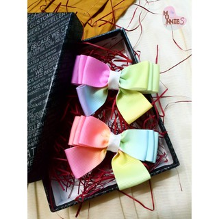 Kẹp / Cột tóc Nơ sắc màu thời trang Hàn Quốc l HANDMADE l N4