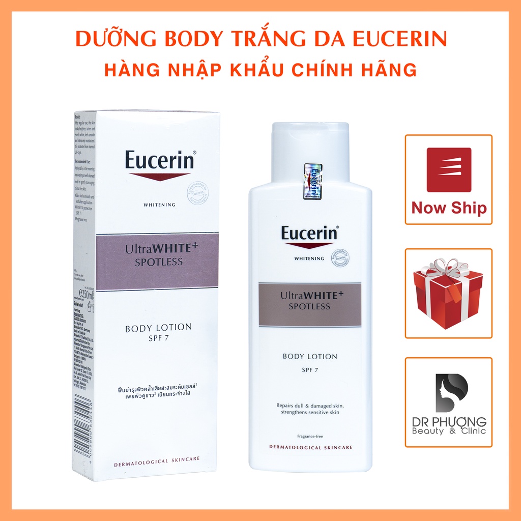 [CHÍNH HÃNG] SỮA DƯỠNG THỂ TRẮNG DA - Eucerin White Therapy Whitening Body Lotion SPF 7 250ml