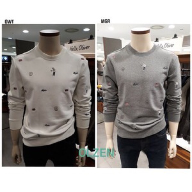 Áo nỉ xuất hàn thêu chữ