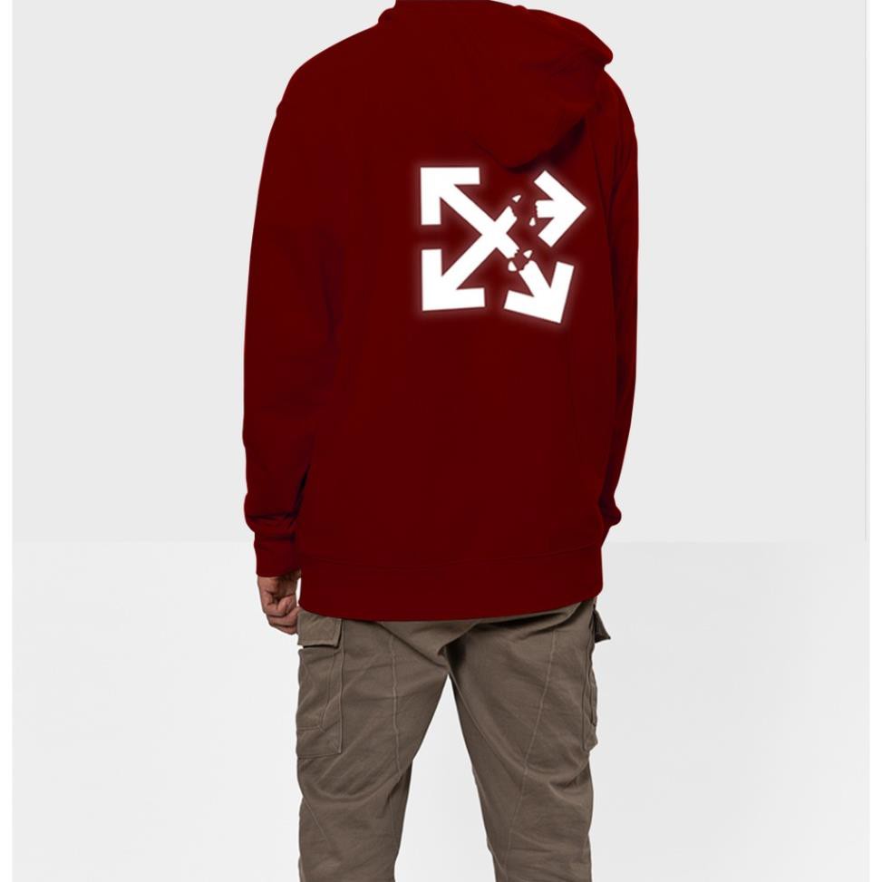 Aó khoác nỉ Hoodie phản quang Off White, Áo khoác nỉ nam nữ họa tiết hình cá tính - PQ35KN | BigBuy360 - bigbuy360.vn