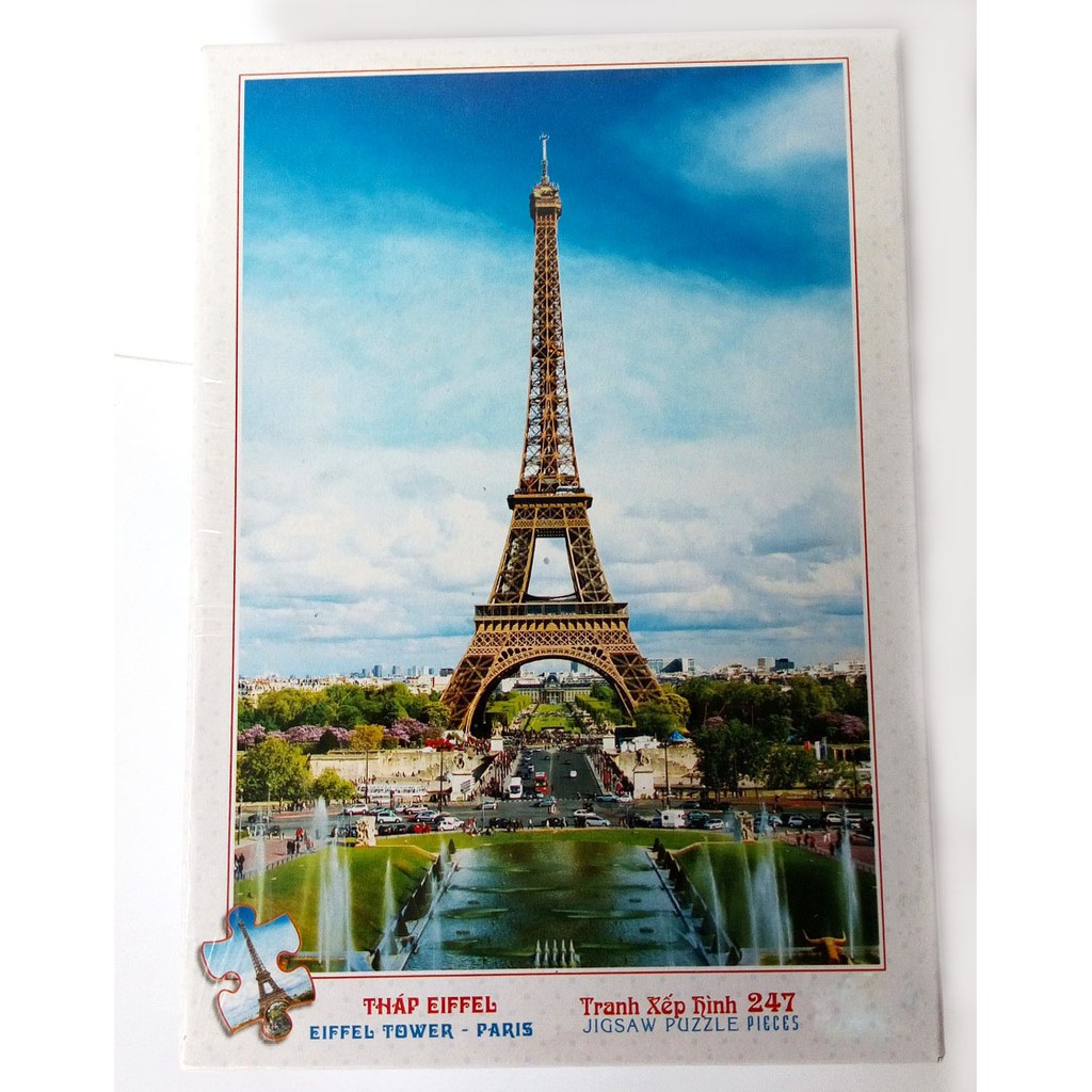Bộ tranh xếp hình 247 mảnh ghép của liên kết mua (26 x 38cm) – Tháp Eiffel