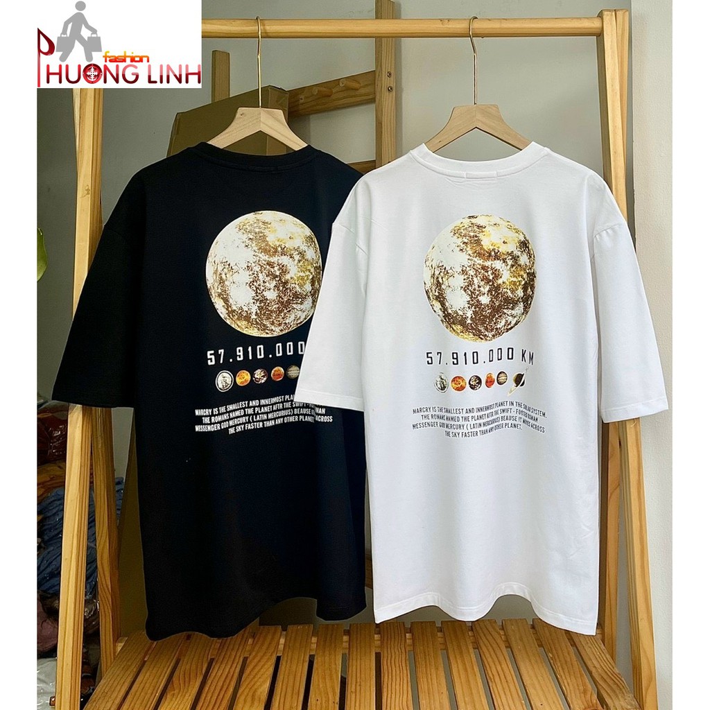 Áo thun unisex form rộng tay lỡ hình mặt trăng - Thời Trang Phương Ling