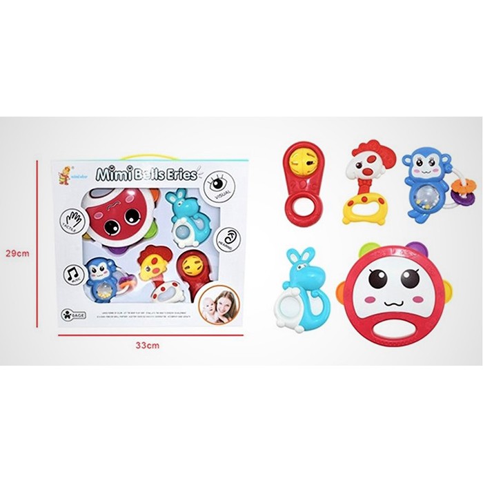 Hộp đồ chơi xúc xắc 5 món CAYABE Toys House cho bé - mã 776-B7