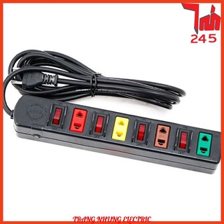 ⚡NOW SHIP⚡ Ổ cắm nối dài 4 lỗ 4 công tắc Lioa 4SOF3(W) - 4SOF5- ổ cắm nối tắt mở từng ổ riêng biệt