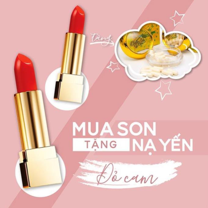 Son lì N.A.G Lipstick đỏ cam Ruby dưỡng môi mềm quyến rũ - NAG Beauty