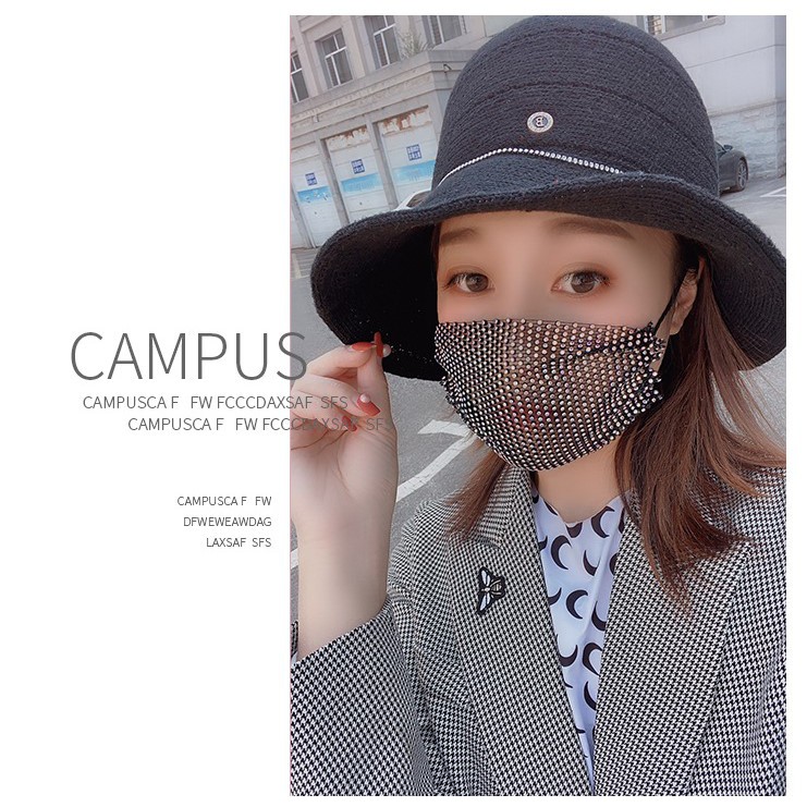 [HÀNG MỚI VỀ] Khẩu Trang Đính Đá Pha Lê Kim Sa Lấp Lánh Kim Tuyến Khẩu Trang Hot Trend Tiktok Sắc Màu Nhiều Màu | BigBuy360 - bigbuy360.vn