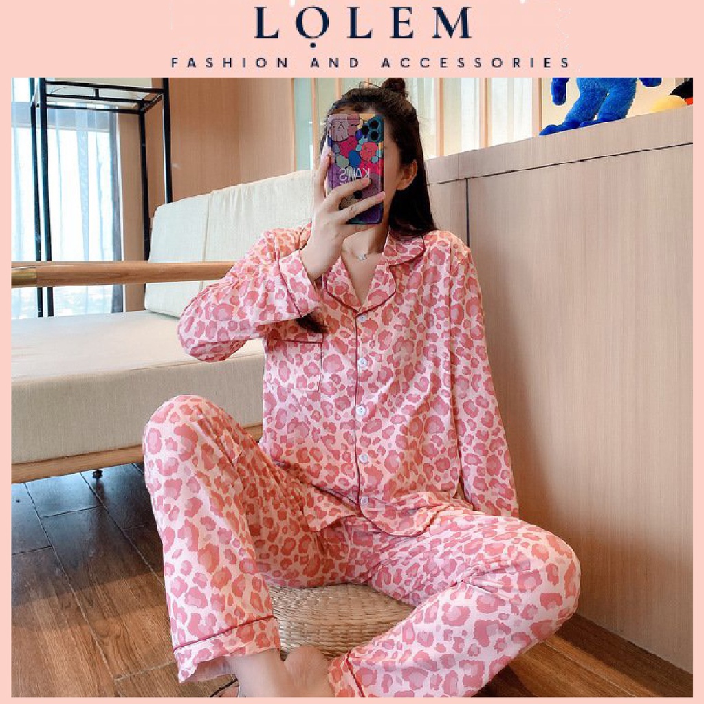 Bộ Pijama Nữ MỚI 2022 Bộ Đồ Ngủ Bộ Mặc Nhà Pijama Quần Dài Tay Dài Thu Đông Chất Mềm Mịn Mặc Thoải Mái Họa Tiết Cute
