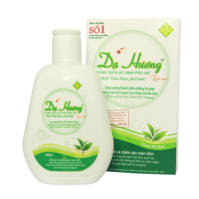 Dung Dịch Vệ Sinh Phụ Nữ Dạ Hương Trà Xanh mới 100ml