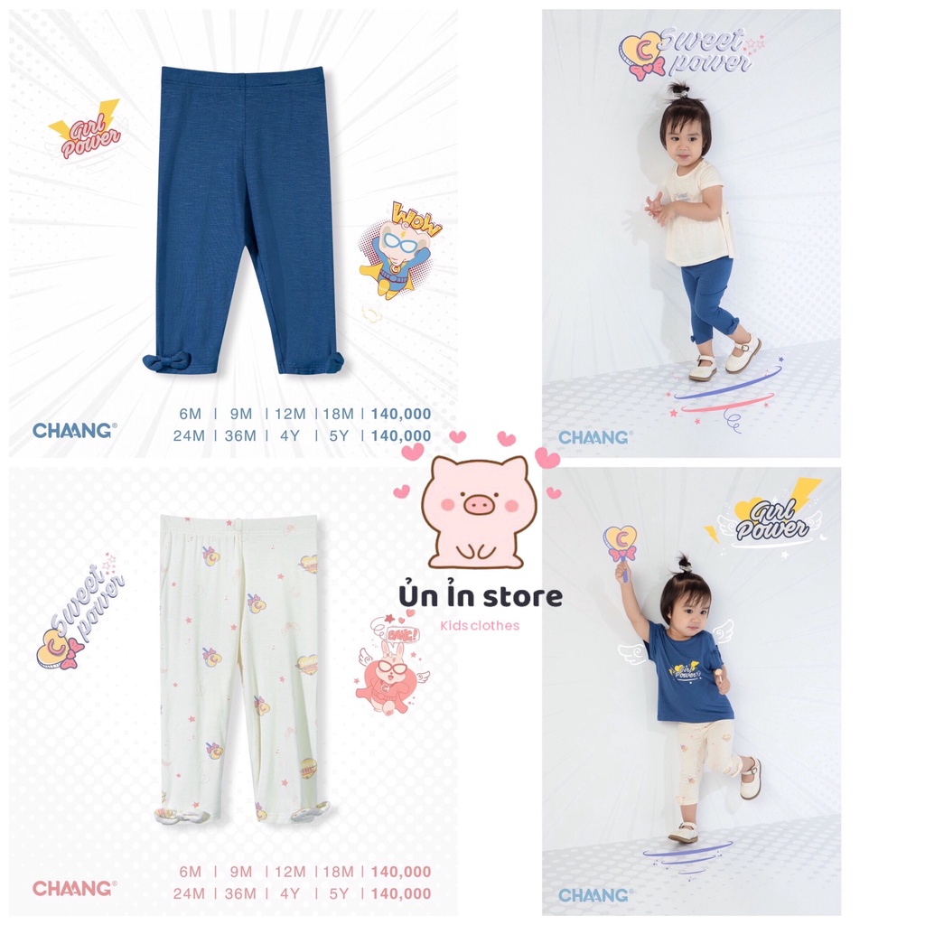 Chaang Quần legging nơ Chaang Hero cho bé gái