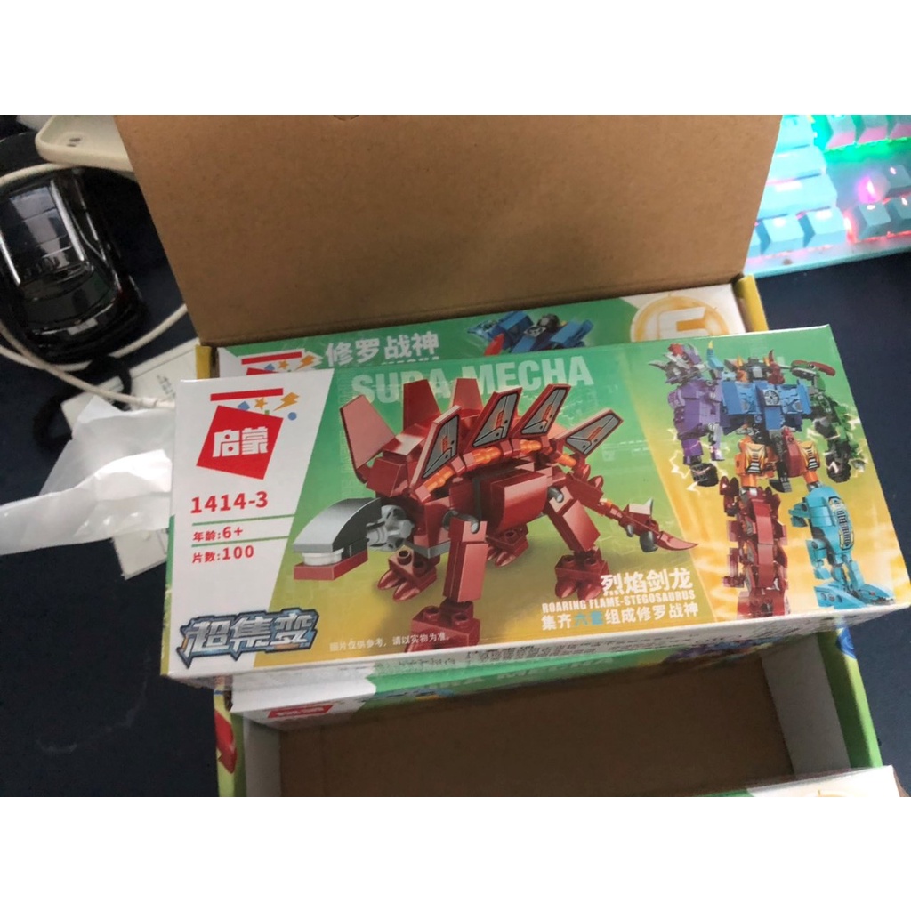 Mô hình lắp ráp 1414 siêu hợp kim God of War fit boy plug-in biến dạng robot Đồ chơi lắp ráp