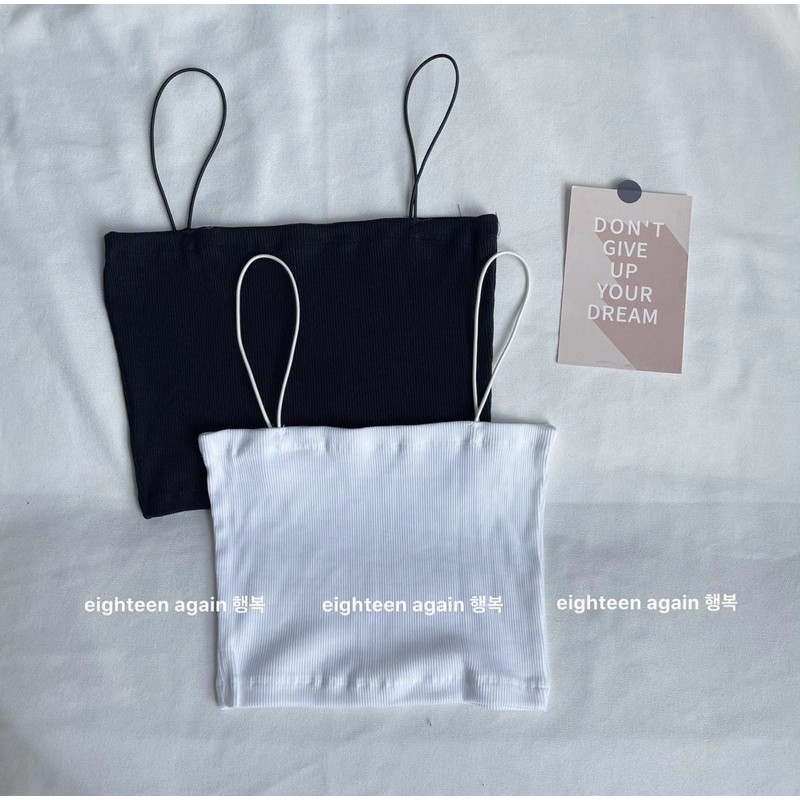 Áo hai dây basic - Hàng sẵn/Ảnh thật