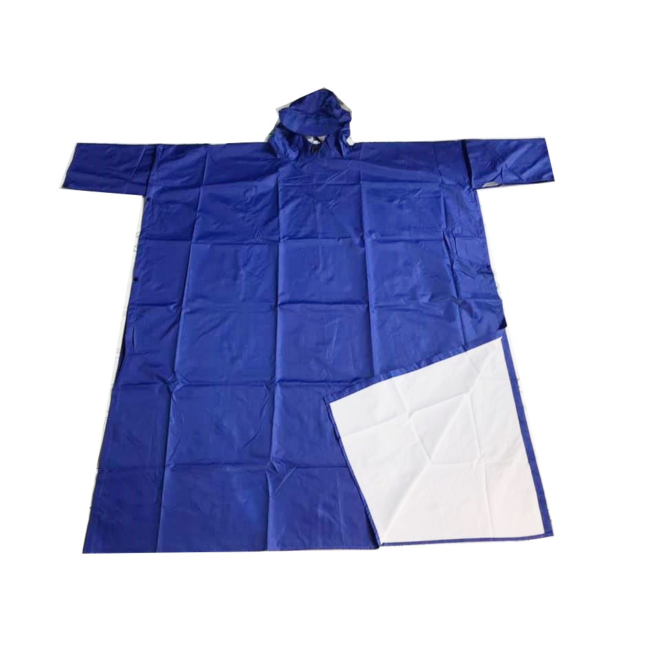 Áo mưa vải dù 2 tà 2  -  Loại 1M4 - Dành cho người cao 1M58 đến 1m75 -Nhiều màu -  Ảnh Thật