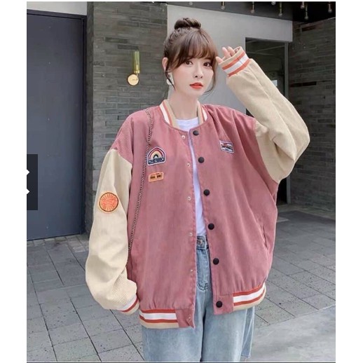 Áo Khoác Kaki Nam Nữ Unisex - Áo Jacket Bombers Vải Nhung The Vincent | BigBuy360 - bigbuy360.vn