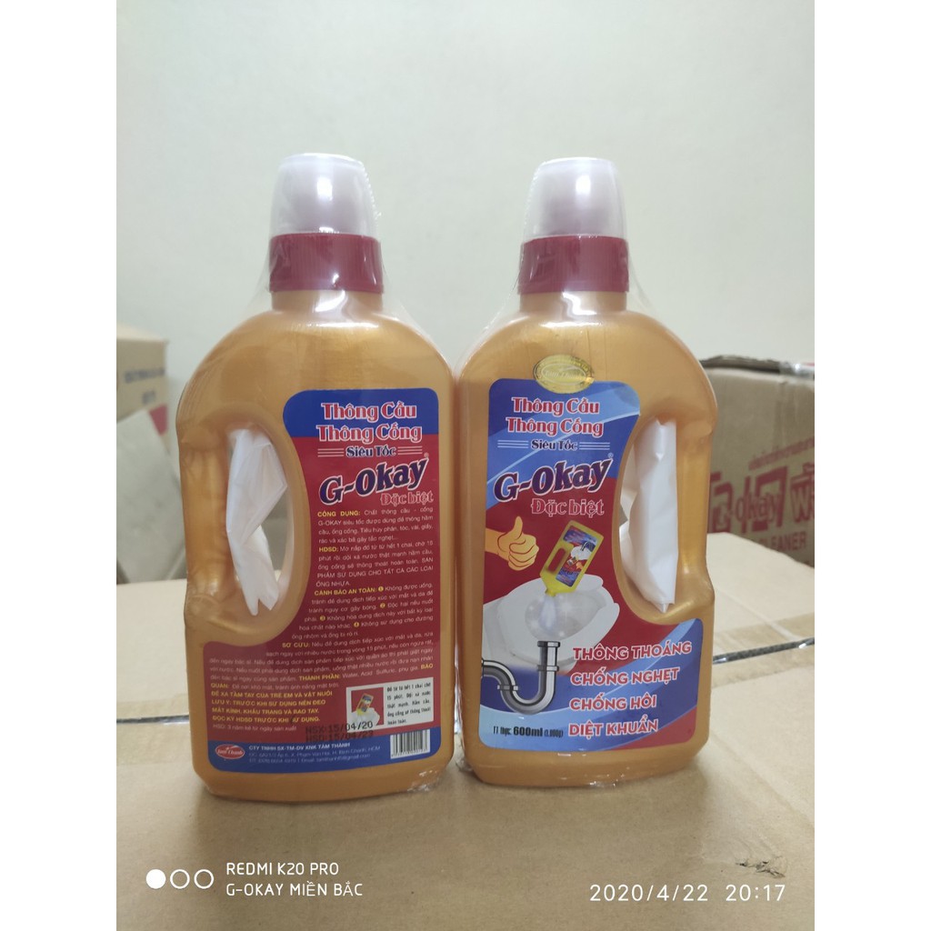 NƯỚC THÔNG CẦU - THÔNG CỐNG SIÊU MẠNH 2 in 1 G- Okay 1000Gram h1