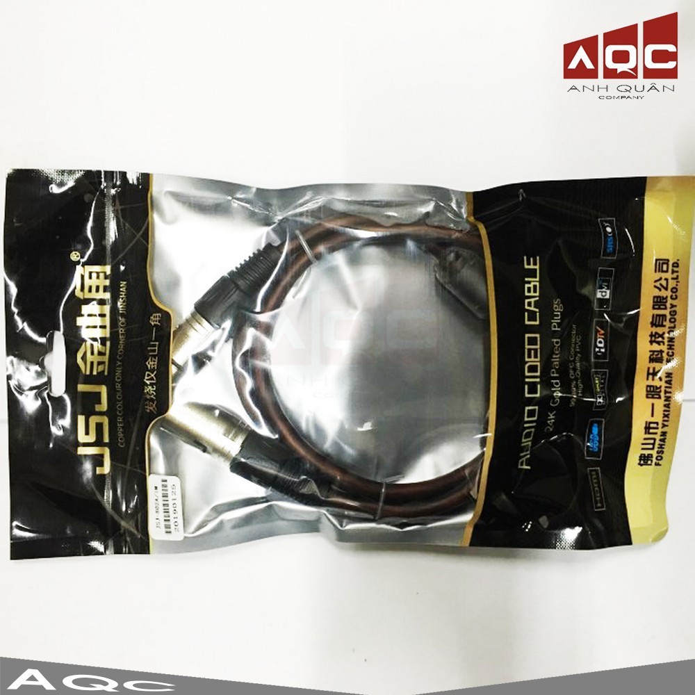 Dây canon JSJ 1M chống nhiễu chống gập