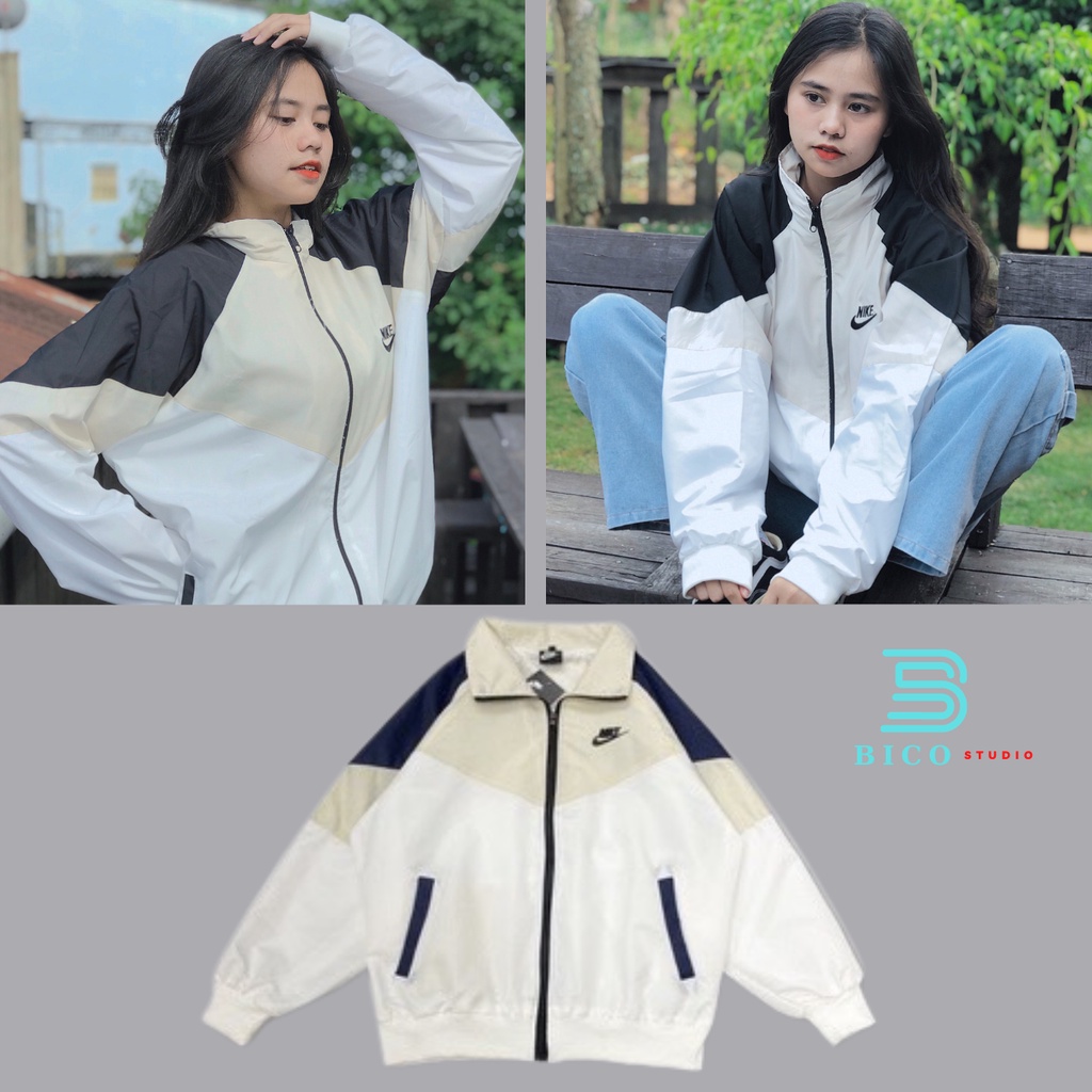 Áo Khoác Dù, Áo Khoác Nike Logo Vintage Nam Nữ Chất Cao Cấp - BICO Studio