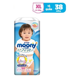Thanh Lý Tã Quần Moony L44+6 Bé Gái .