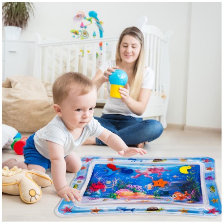 Thảm nằm chơi trong nước cho bé, Thảm đệm bơm nước cho bé vui chơi