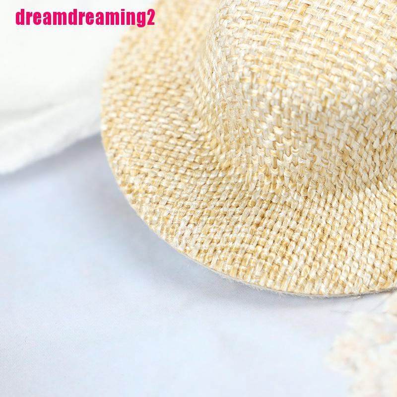 Bộ 2 Mũ Rơm mini Đáng Yêu Cho Nhà Búp Bê