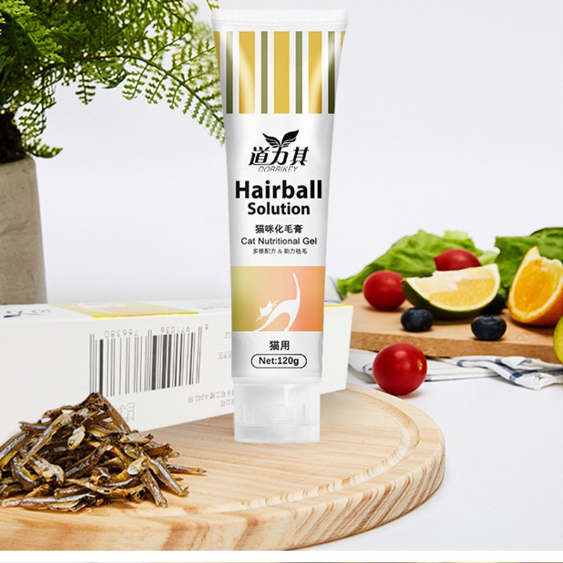 GEL TIÊU BÚI LÔNG MÈO HAIRBALL SOLUTION CSP56 CỦA DORIKEY BỔ XUNG VI CHẤT VÀ ĐIỀU HOÀ ĐƯỜNG TIÊU HOÁ CHO MÈO