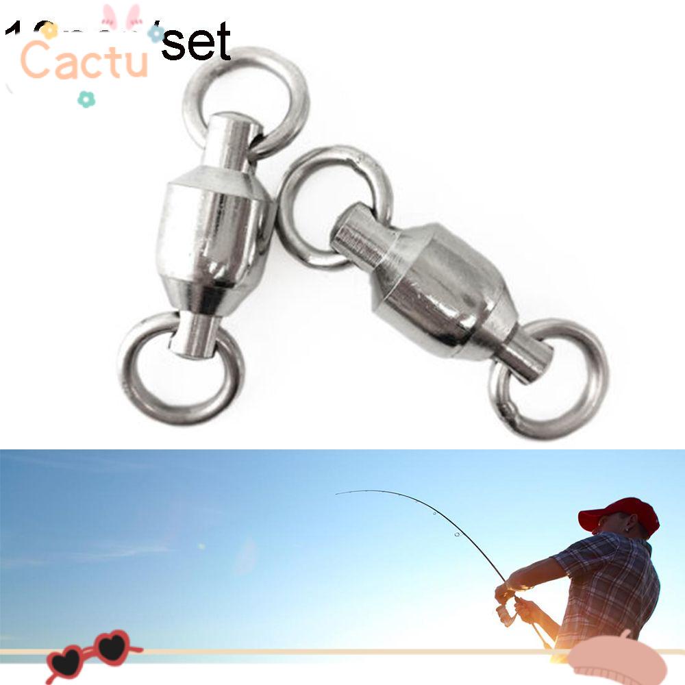 Bộ 10 Khớp Xoay Câu Cá Bằng Thép Không Gỉ Kích Thước 0# Đến 10# Vòng Bi Chịu Lực Chất Lượng Cao Chuyên Dụng