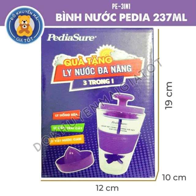 🍹Ly thủy tinh vắt nước cam đa năng 3 trong 1 - quà khuyến mãi từ sữa Pediasure 🍹