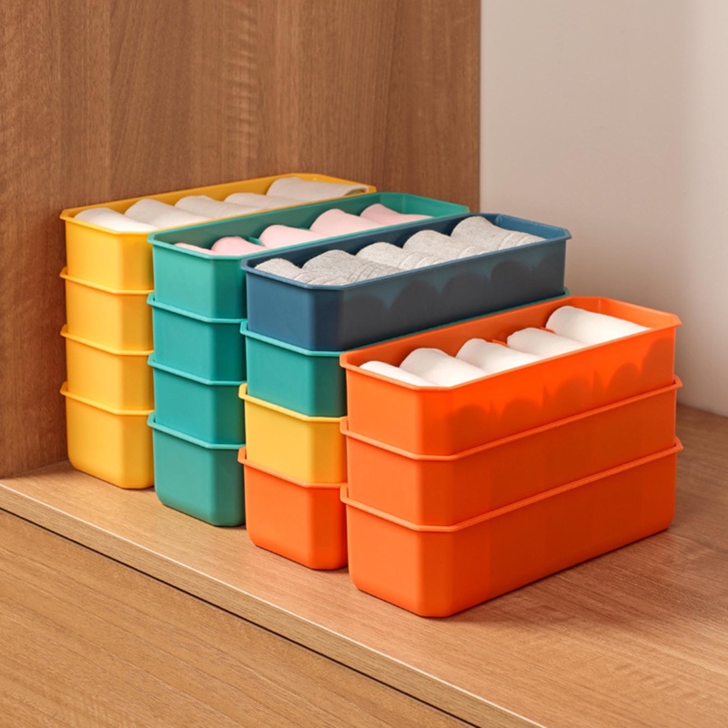 Hộp Nhựa PP Chia 5 Ngăn Đựng Đồ Lót / Vớ Đa Năng Tiện Dụng