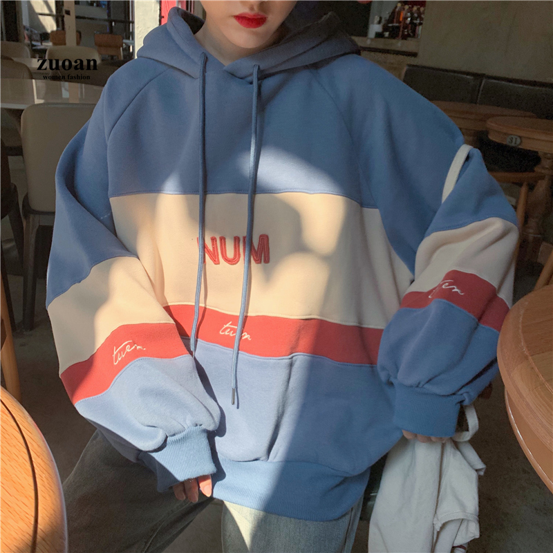 [ Mã 1010FASHIONSALE1 giảm 10K đơn 50K ] Áo Hoodie Tay Dài Dễ Phối Đồ Cho Nữ