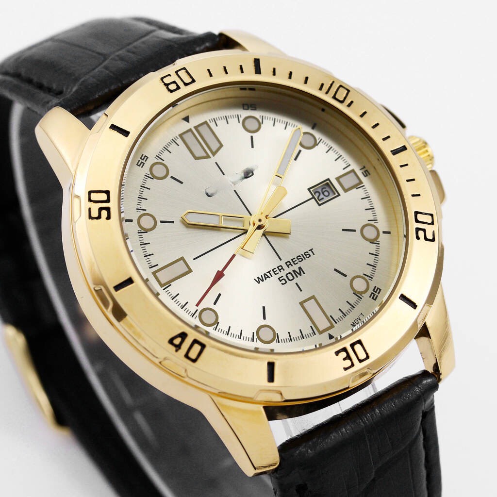 Đồng hồ nam MTP size 45mm máy quartz nam tính lịch lãm