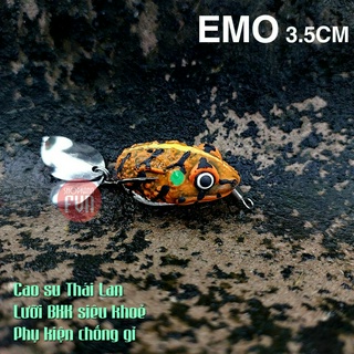 Emo BJ (CHÌ ĐÚC), nhái hơi Chì Đúc dài 3.5cm, lưỡi BKK 2 thìa, chống gỉ tốt
