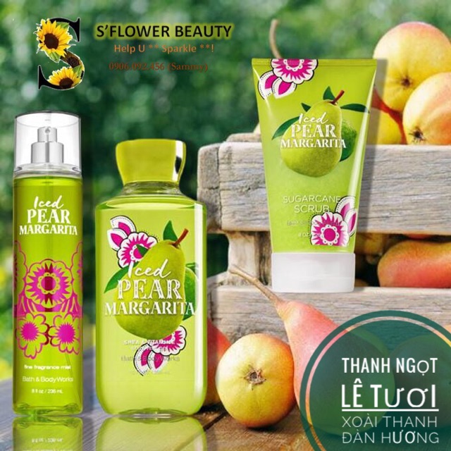 🍐FRUITY | Xịt Thơm Toàn Thân Bath & Body Works Mist - Hibiscus Guava Fresca | Iced Pear Margarita | Agave Papaya Sunset | BigBuy360 - bigbuy360.vn