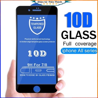 Miếng dán màn hình 10d cường lực cho iphone 6/7/8/xs