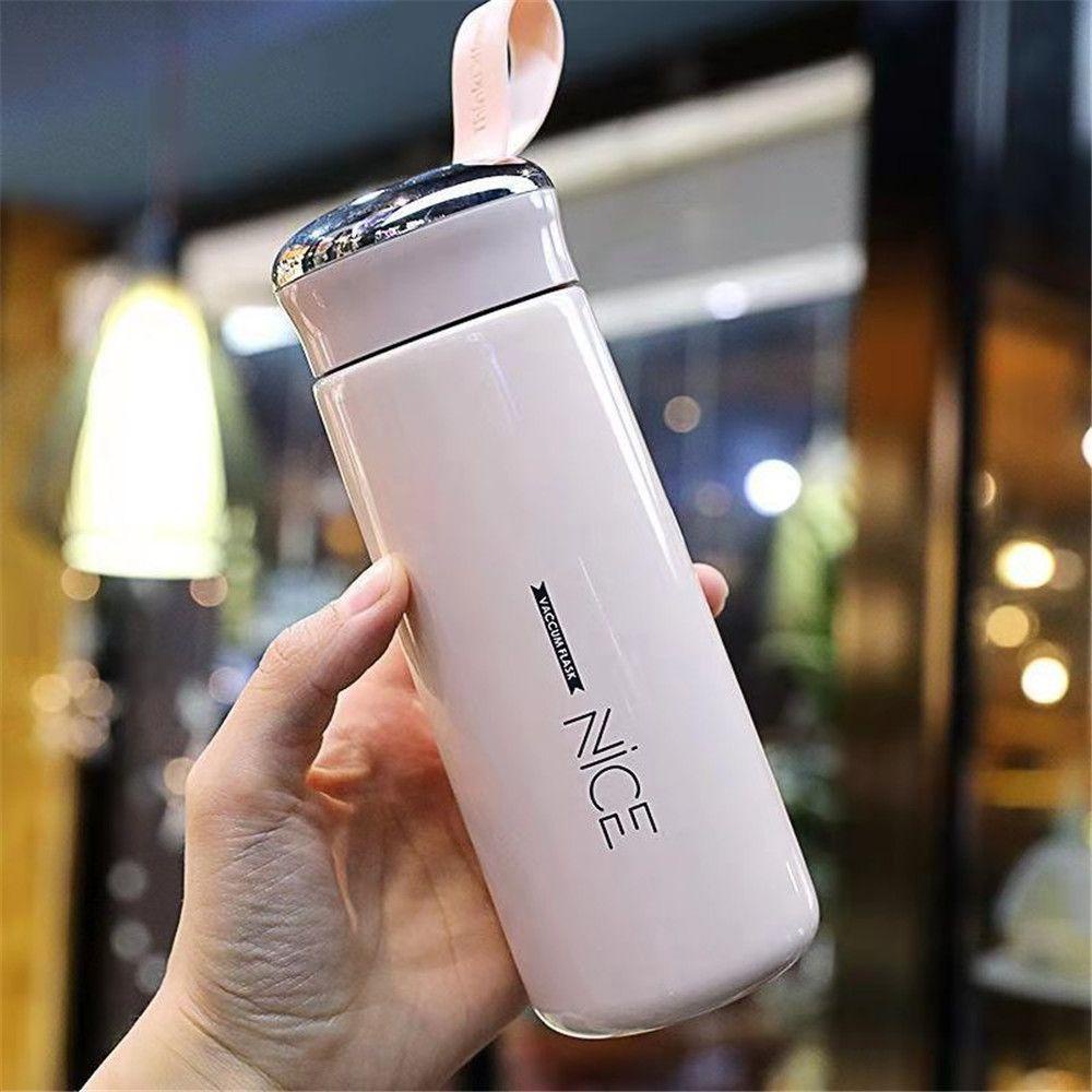 PISTA Bình Nước Thủy Tinh 400ml Chống Tràn / Rơi Vỡ Tiện Dụng