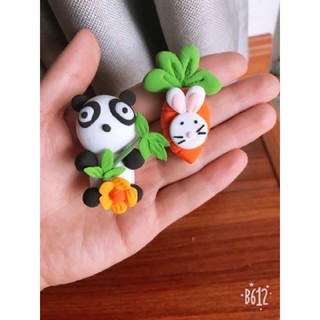 Set 12 gói đất sét Nhật tự khô làm đồ Handmade nhiều màu kèm phụ kiện