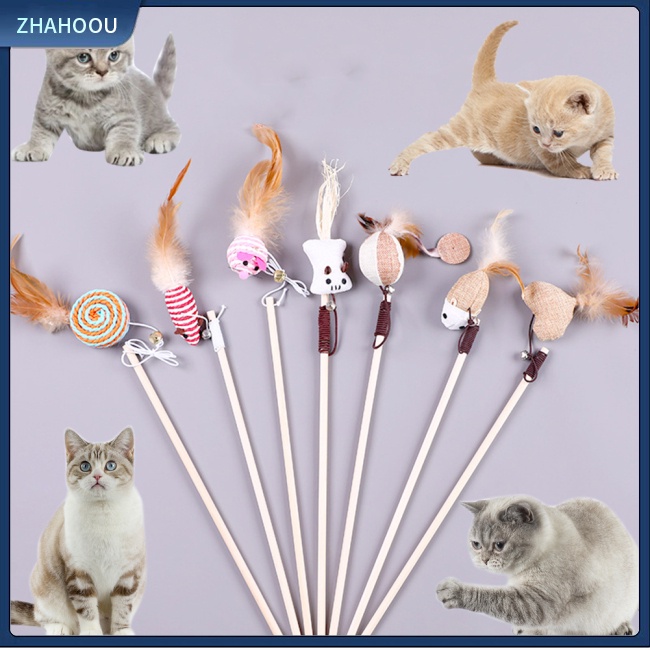 ☃Nhà☃ Vòng Bắt Giấc Mơ Bằng Gỗ + cotton Hình Mèo Hoạt Hình Vui Nhộn