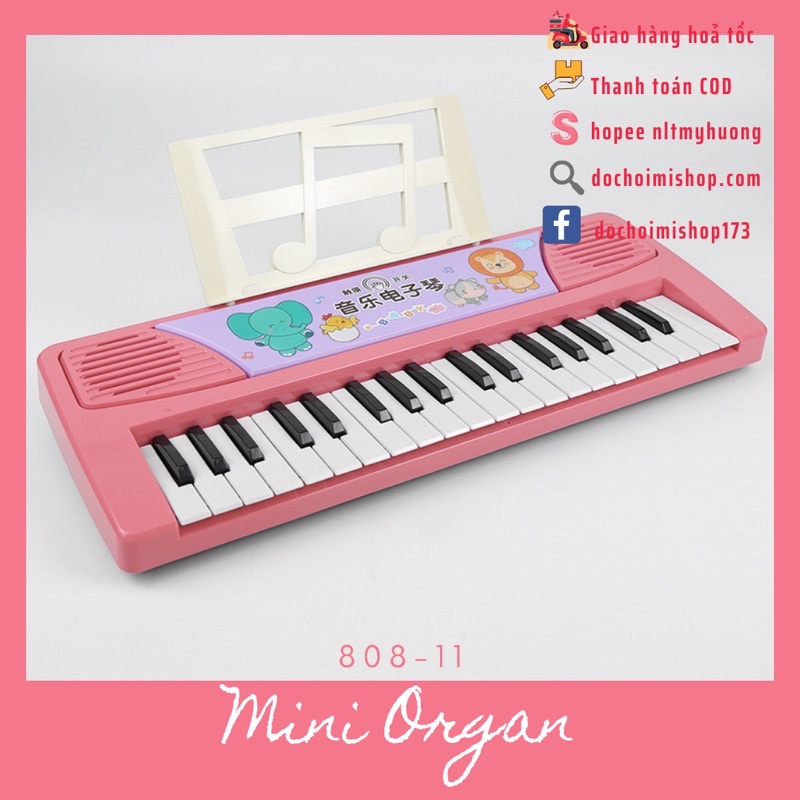 Đồ chơi đàn organ mini cho bé 808-11 Nhựa đẹp