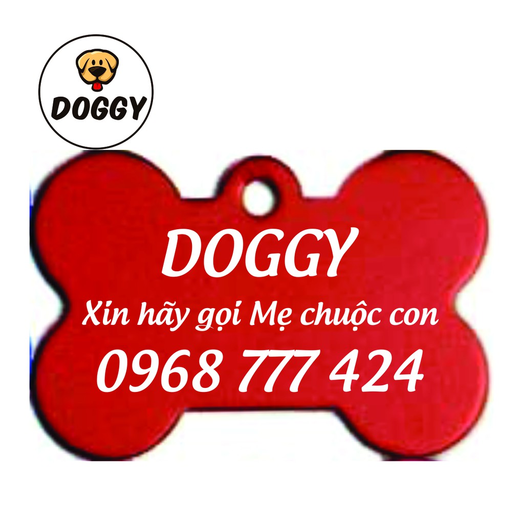 Bảng Tên Thú Cưng Chất Liệu Nhôm, Thẻ Tên Chó Giá Siêu Rẻ - DOGGY Shop